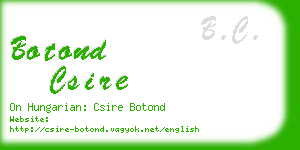 botond csire business card